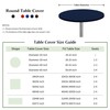 mylacerhome 2 Pack Round Fitted Tablecloth 20 Inch Stretch Spandex