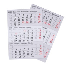 Timr Replacement Calendar 2025 and 2026 I Magnetic I for Table Calendar Made of Stainless Steel in Brushed Look Gift Idea for Friends Family I tr_283