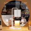 zukakii Candle Warmer Lamp 2 Pack Adjustable Height Dimmable Candle