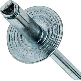 Large Flange Pop Rivets 1/8" x 3/8"All Steel (4-6) Dome Head Quantity 100 PCS Blind Rivets for DIY Real Men