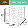 Nifty 3-Tier Oven Rack – Non-Stick, Dishwasher Safe, Use for