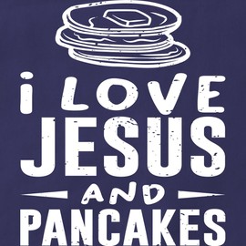 CafePress Christian Faith I Love Jesus and Panc Apron (Dark) Kitchen Apron with Pockets, Grilling Apron, Baking Apron