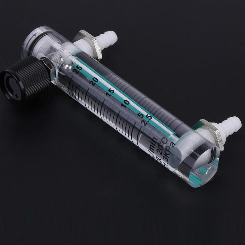 LZQ-5 Flowmeter 2.5-25LPM Flow Meter with Control Valve for Oxygen/Air/Gas