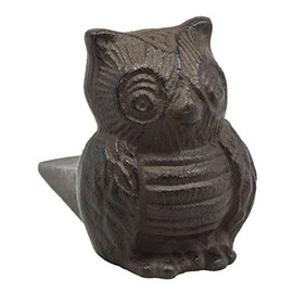 Abbott 27-4608 Collection Cast Iron Owl Door Wedge, Brown