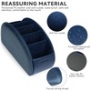 molshine Remote Control Holder with 5 Compartments,Pu Leather Office Organization