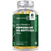 Peppermint Oil Capsules Softgels 200mg - 1 Year Supply - High Strength Peppermint Oil - Easy to Digest & Fast Absorbing Softgels