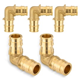 (5-Pack) Seelink 1/2 Inch PEX-A Expansion Elbow, 1/2" x 1/2" Elbow for PEX Tubing, ASTM F1960(PEX1960033-5Pack)