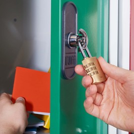 Yale - Y150B/22/120/1 Standardsicherheit 22 mm Messing Kombination Vorhängeschlos