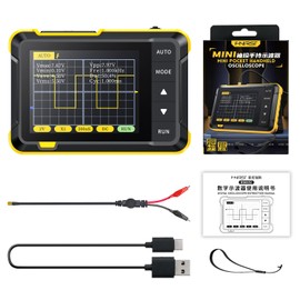 DewinLVD Oscilloscope, Digital Oscilloscope, Portable TFT 2.8 Inch DSO-152 Comfortable Oscilloscope, High Sampling Rate 2.5 MS/S, Bandwidth 200 kHz