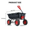 MERXENG 800 Lbs Heavy-Duty Poly Garden Dump Cart, Utility Dump