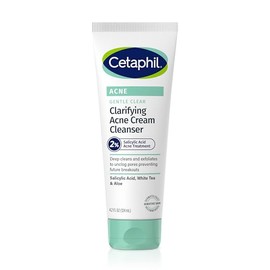 Cetaphil Acne Face Wash, Gentle Clear Clarifying Acne Cream Cleanser with 2% Salicylic Acid, Deep Cleans & Treats Acne Prone Skin, Skin Care for Sensi