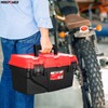 MAXPOWER Tool Box 15-Inch, Plastic Tool Boxes with Removable Tray