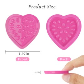 120PCS Disposable False Lash Glue Holder Tray Plastic Glue Pallet Pad for Eyelash Extensions (Mixed 6 color)