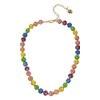 Betsey Johnson Rhinestone Stobe Fireball Collar Necklace, Multi-color
