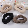 Exquisite Sweet Cloud Large Plush Hair Claw Clip Free Size / 3 Light Coffee (Card) 20ea