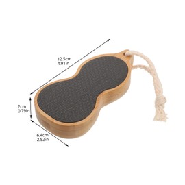 minkissy Pedicure Artifact Foot File Drill Automatic Scrubber Hand Calloused Remover Feet Nails Scraper Tool Manicure Toe Cuticle Gel Heels Shoe Filer Peeling Original Bamboo