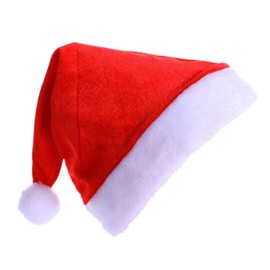 JBINNGROUSE Santa Hat Kids Adult,Toddler Santa Hat,Red Velvet Santa Claus Hat For Xmas Party,Christmas Hat For Boys Girls Child Infant Christmas Hat Adult - Santa Hat for Women and Men (Kids)