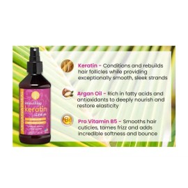 Arganatural Smoothing Keratin Leave-in Conditioner 8 Fl Oz