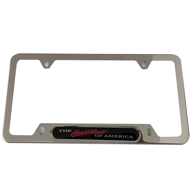 The Heartbeat of America License Plate Frame Cover Holder Stainless