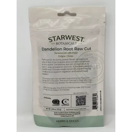 Starwest Botanicals Dandelion Root Raw Cut Taraxacum Officianle 2.65oz