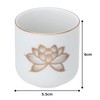 CATEGORY: Buddhist Ritual Implements God Hardware 仏壇 White Gold Lotus