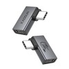 XAOSUN Adaptador USB C de Ángulo Recto, USB C a