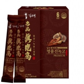Jinshop Jinnokgo 6-year-old red ginseng deer antler agarwood extract extract 100 packets / 진샵 진녹고 6년근 홍삼 녹용 침향 진 액 농축액 엑기스 100포