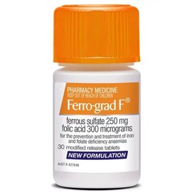Ferro-Grad F PR 250/0.3mg 30 Tablets