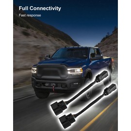 TIKSCIENCE Taillight Adapter Conversion Wiring Harness Kit Fit for Ram 2500 2500 Laramie Big Horn Limited 2019-2024, Tail Light Converter Left & Right Side