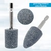 4pcs 1/4Inch Shank Rotary Grinding Stone Bits,Mounted Points Abrasive Stone
