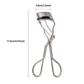 3Pcs Classic Lash Curler Silver Soft Labor-saving Eyelash Curler Get Perfect Curl in 5 Seconds For Make up