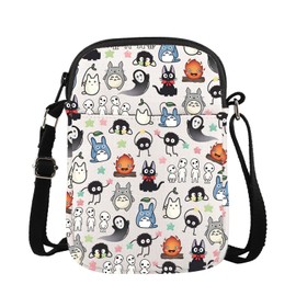 AKTAP Anime Cartoon Gift Adventure Cartoon Animated Movie Ideas Quote Zipper Pockets Crossbody Bag Spirited A Fans Gifts (CB, Away Mini-PY1)