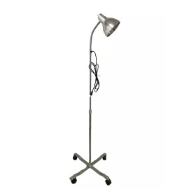 GRAFCO Gooseneck Exam Lamp Chrome With Mobile Base 3 Wire Clutch Collar Lock