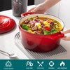 vancasso 6 QT Enameled Cast Iron Dutch Oven with Lid,