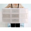 Shoe Storage Box, 24 Pack Plastic Shoe Box Set Foldable