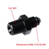 Ucreative 4AN Male Flare to 1/4" NPT Pipe Fitting Adapter