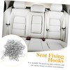 OUNONA 100 Pieces Multifunctional Car Seat Cover Mounting Hooks S-shaped