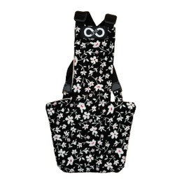 Chicken Diapers Duck Diaper Diaperalls for Hens, Roosters, Ducks, Ducklings - Reusable, Adjustable by Uni Infinity (Black Floral, Chicken Medium, 1, Count)