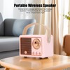 Retro Bluetooth Speaker for Decor, Compact Radio Program Bluetooth Speaker,