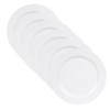 DoDoware 6pcs Melamine Salad Plates Set, 10in White Dinner Plate