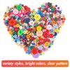VGOODALL Pack of 1000 Colourful Buttons, Plastic Craft Buttons, Children's