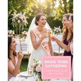UEAVOID Kit Addio al Nubilato 1 Set | Velo Sposa, Fascia Bride to Be, Cerchietto & Adesivi | Futura Sposa Gadget Accessori per Festa Indimenticabile