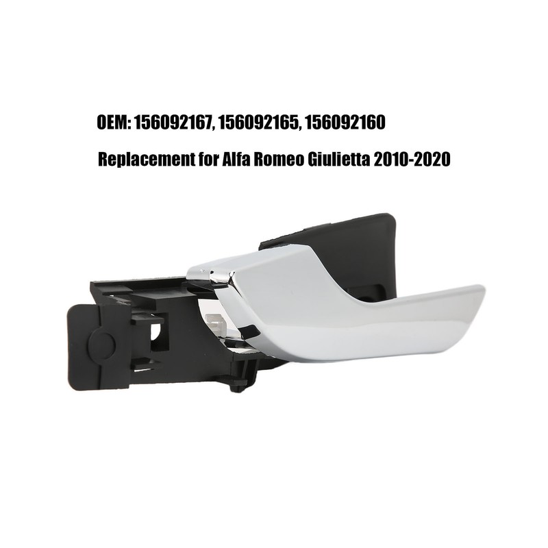 2PCS Car Interior Door Handle Silver 156092167 Replacement for Alfa