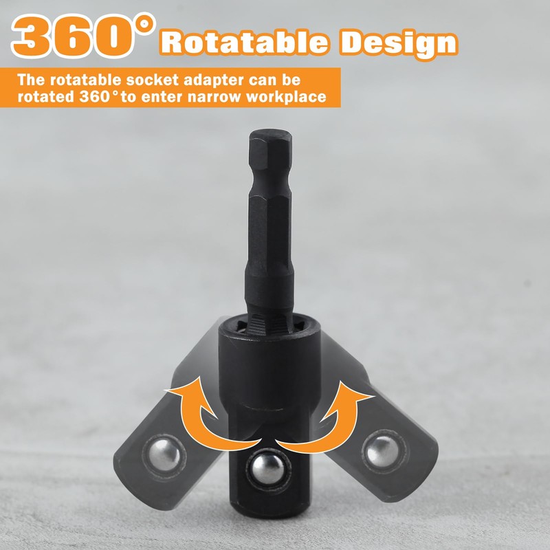 LEONTOOL Flexible Drill Bit Extension Set with Right Angle Drill