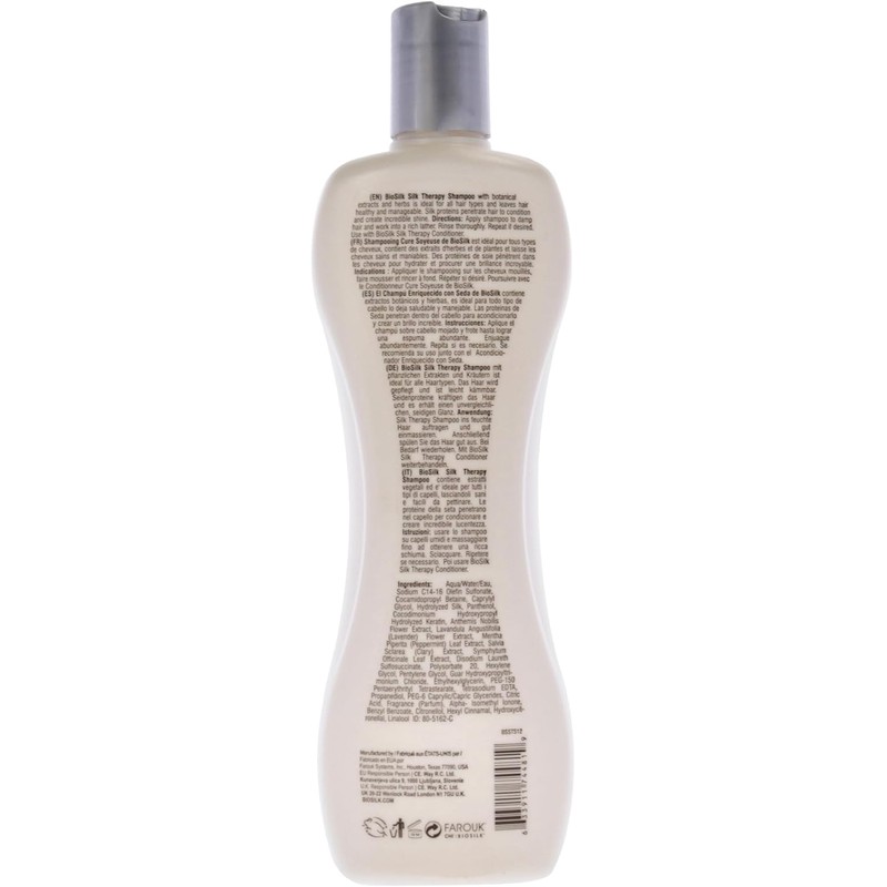 Biosilk Silk Therapy Shampoo, 12 Oz and the Package weight