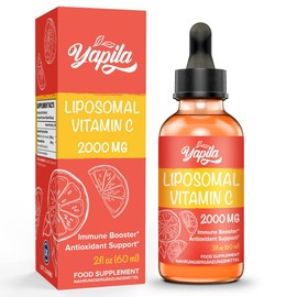 Liposomal Vitamin C 2000 mg Liquid Supplement (4 Bottles), Maximum Absorption, Highly Effective Vegan Vit C, Ascorbic Acid, Non-GMO, Gluten Free, Soy Free