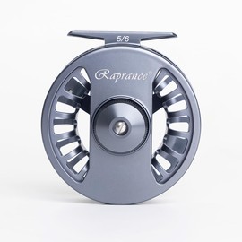 Raprance Fly Fishing Reel 7/8wt - CNC Aluminum Alloy, Ultra-Light, Instant Spool Change Side Button, for Freshwater/Saltwater (Matte Gunmetal Gray)