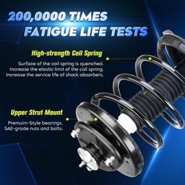 Front Strut Assembly & Sway Bar Links for 1999-2004 Honda Odyssey, Shock Absorbers Replace 171597 171598 4PCS