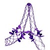 2 Pk Foil Garland Flower - Christmas Hanging Decoration Wall
