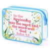 Christian Inspirational Faith Gift for Women Clear Makeup Bag Baptism